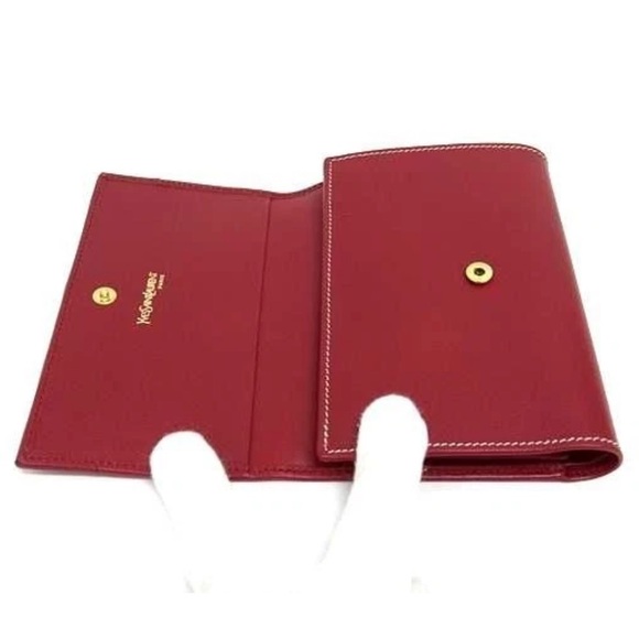 Yves Saint Laurent Red Wallet - Picture 3 of 8